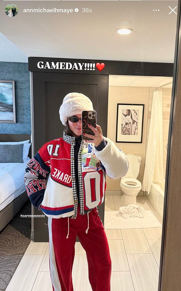 एएफसी चॅम्पियनशिप गेमसाठी चाहत्यांनी ‘सर्वोत्तम फिट’ म्हणून स्वागत केल्यामुळे ड्रेकची पत्नी ॲन मायकेलने स्टारडममध्ये वाढ सुरू ठेवली आहे