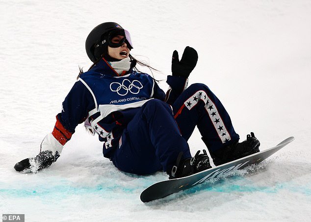 टीम यूएसएच्या क्लो किमला हार्टब्रेक कारण ती NFL बॉयफ्रेंड माइल्स गॅरेटसमोर हाफपाइप ट्रिपलेट चुकवते