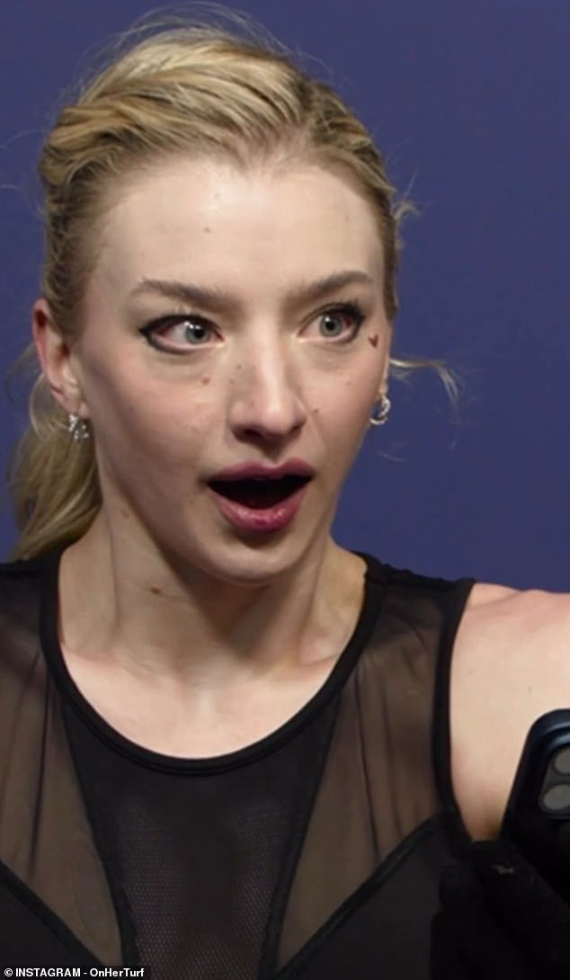 मॅडोनाने तिच्या पदकाची चढाओढ सुरू होण्यापूर्वी यूएसएच्या पहिल्या विचित्र फिगर स्केटरला संदेश पाठवला