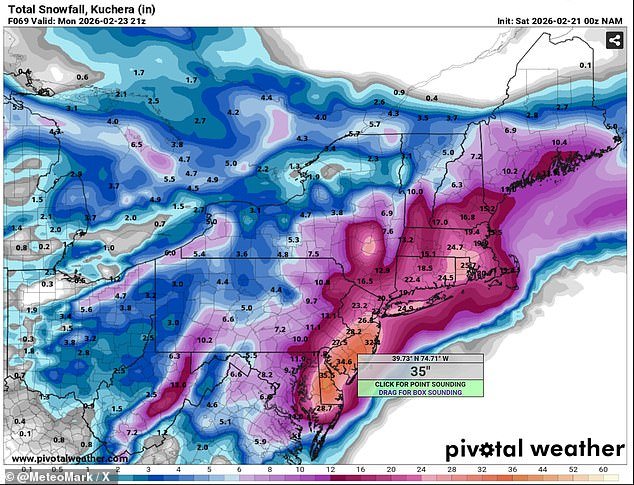 ईशान्येकडून बॉम्ब चक्रीवादळ उडल्याने 30 दशलक्ष लोकांसाठी हिमवादळाचा इशारा: ‘प्रवास धोकादायक, अशक्य’