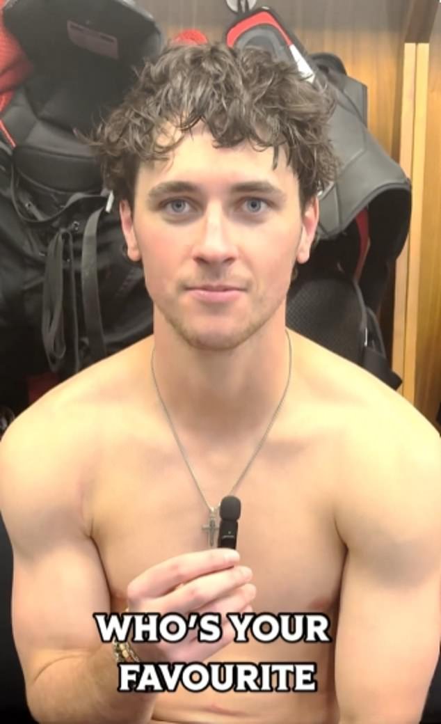 NHL संघाने ‘हास्यास्पद PR मोहिमेसाठी’ निंदा केली कारण खेळाडूंनी त्यांना आवडत असलेल्या महिलांना नाव देण्यास सांगितले… कर्णधार ब्रॅडी ताकाचुक ट्रम्पच्या विनोदावर हसल्यानंतर