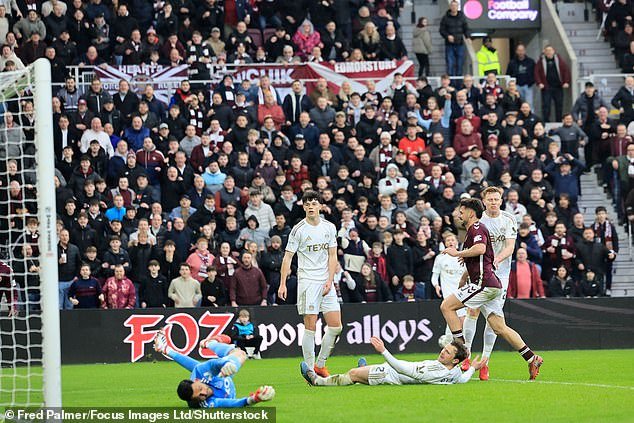 Hearts 1 Aberdeen 0: विजेतेपदाच्या प्रतिस्पर्ध्यांवर उष्णता वाढली आहे कारण ब्रागा मॅकिनेसच्या पुरुषांपेक्षा सात गुणांनी पुढे आहे