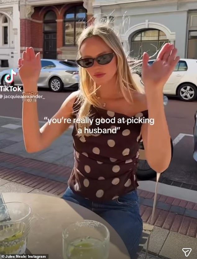 ज्युल्स नीलने तिचा सर्वात सार्वजनिक आणि क्रूर शॉट्सपैकी एक विभक्त पती लाचीवर घेतला