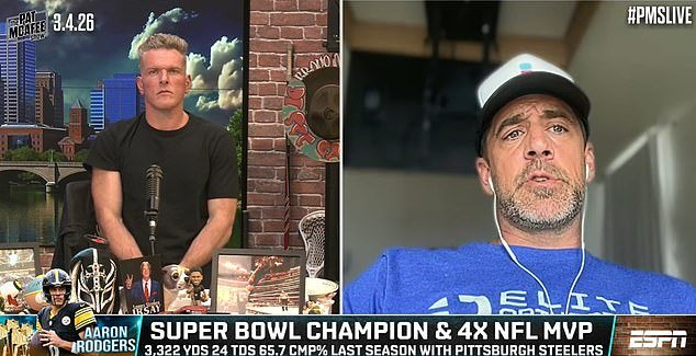 एनएफएल आख्यायिका ‘वेडलेले’ चाहते त्याच्या गूढ पत्नीला ओळखण्याचा प्रयत्न करतात म्हणून आरोन रॉजर्सने त्याच्या स्टॉकर नरकात अलार्म वाजवला.