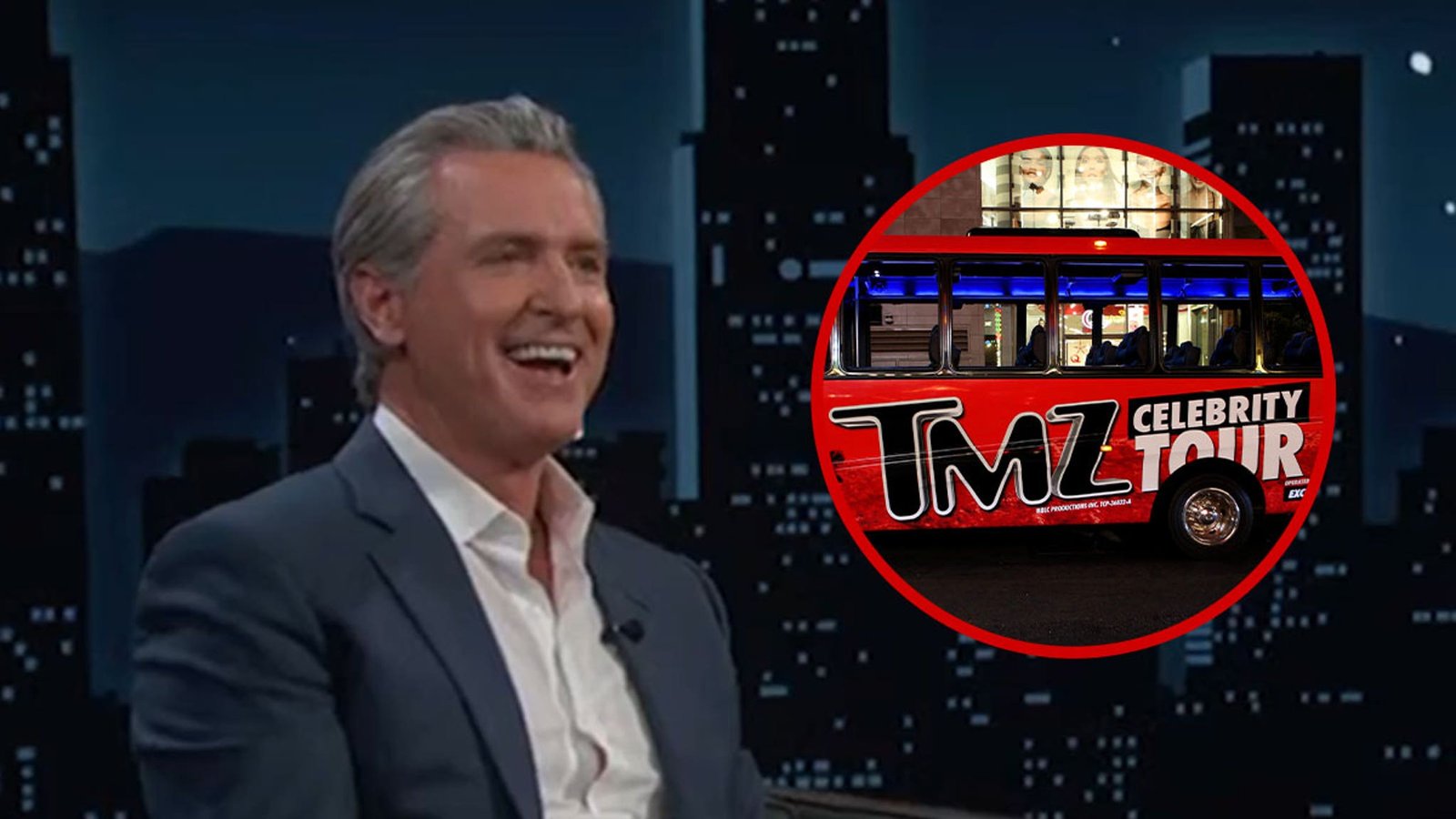 गॅव्हिन न्यूजमने ‘जिमी किमेल लाइव्ह’ वर कॅलिफोर्निया द्वेष करणाऱ्यांची निंदा केली, टीएमझेड ओरडले