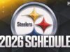 2026 Pittsburgh Steelers Schedule: Win-Loss Record Predictions and Complete Game List