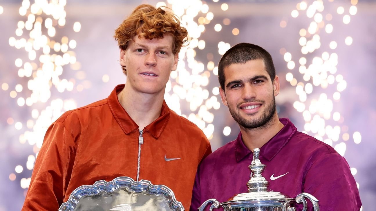 जॅनिक सिनेरने कार्लोस अल्काराझला मागे टाकत एटीपी नंबर 1 बनला आहे