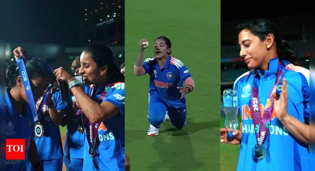 ‘मैं और राधा चना खा रहे द?’: लीडरबोर्डवर स्मृती मानधनाच्या विजयावर जेमिमा रॉड्रिग्जची मजेदार प्रतिक्रिया – पहा | क्रिकेट बातम्या