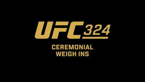 UFC 324 सेरेमोनिअल वेट-इन शो