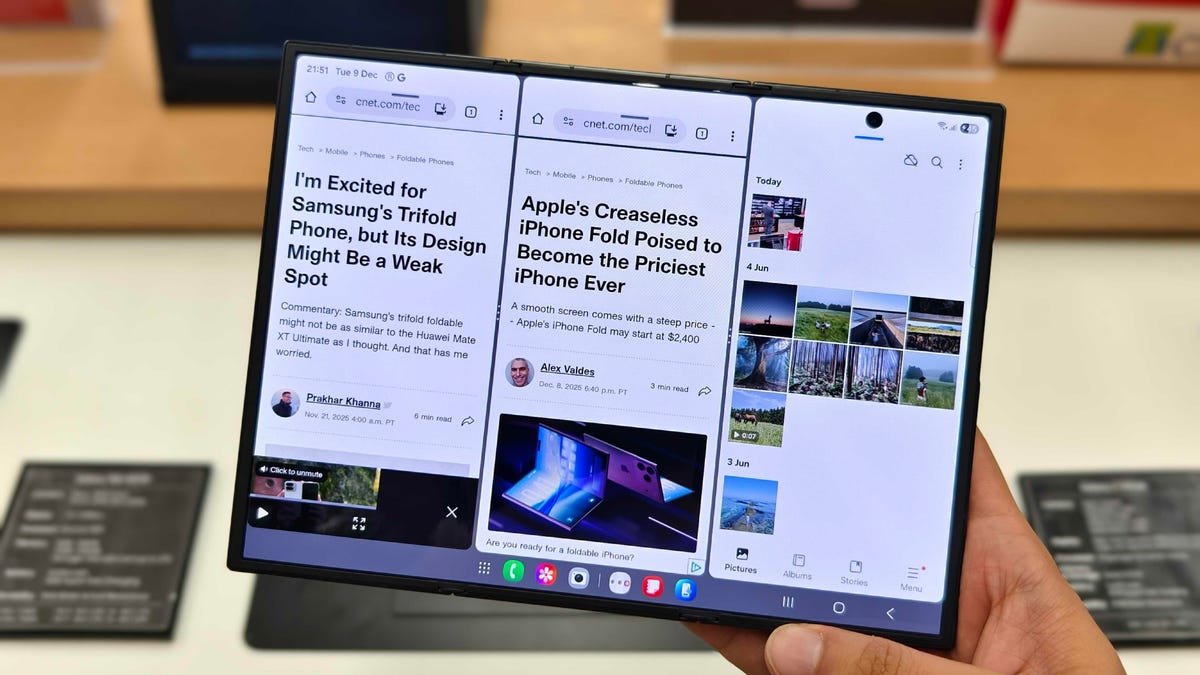 सॅमसंग गॅलेक्सी झेड ट्रायफोल्ड काही दिवसात विक्रीसाठी जाईल, परंतु त्याची $2,900 किंमत बदललेली नाही