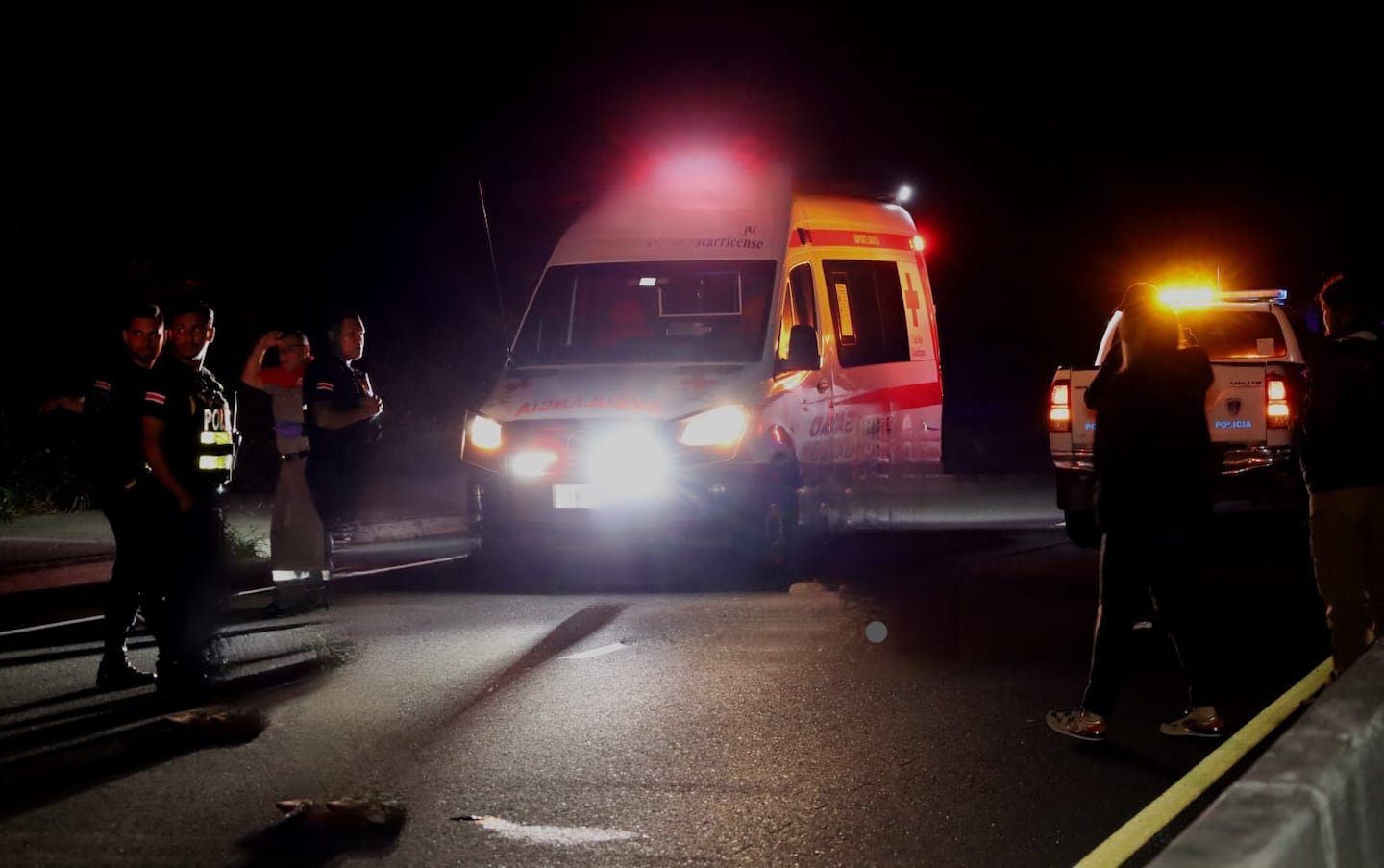 या रस्त्यावरील दुर्घटनेत दोन जणांचा मृत्यू झाला आणि इतर सहा जणांची प्रकृती गंभीर आहे