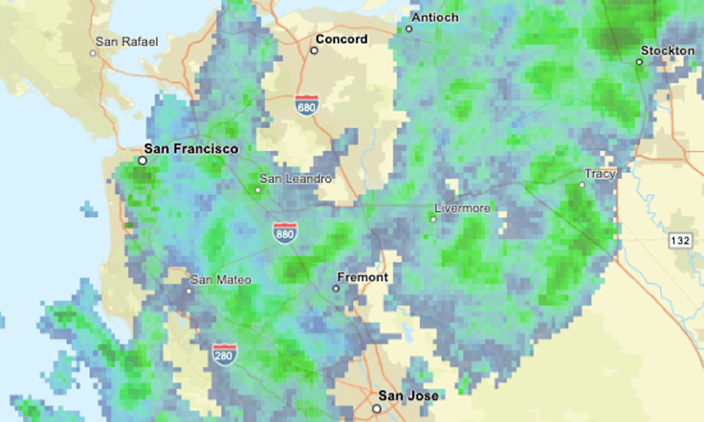 खाडी क्षेत्रात ओल्या आठवड्यात पाऊस कुठे पडत आहे – मर्क्युरी न्यूज