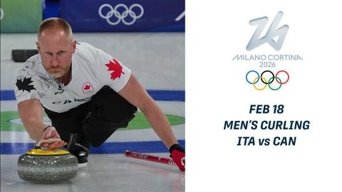 थेट प्रवाह पहा: ऑलिम्पिक पुरुष कर्लिंगमध्ये कॅनडा विरुद्ध इटली