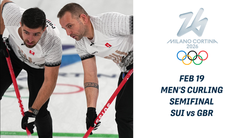 थेट पहा: ग्रेट ब्रिटन विरुद्ध स्वित्झर्लंड, पुरुष ऑलिम्पिक कर्लिंग उपांत्य फेरी
