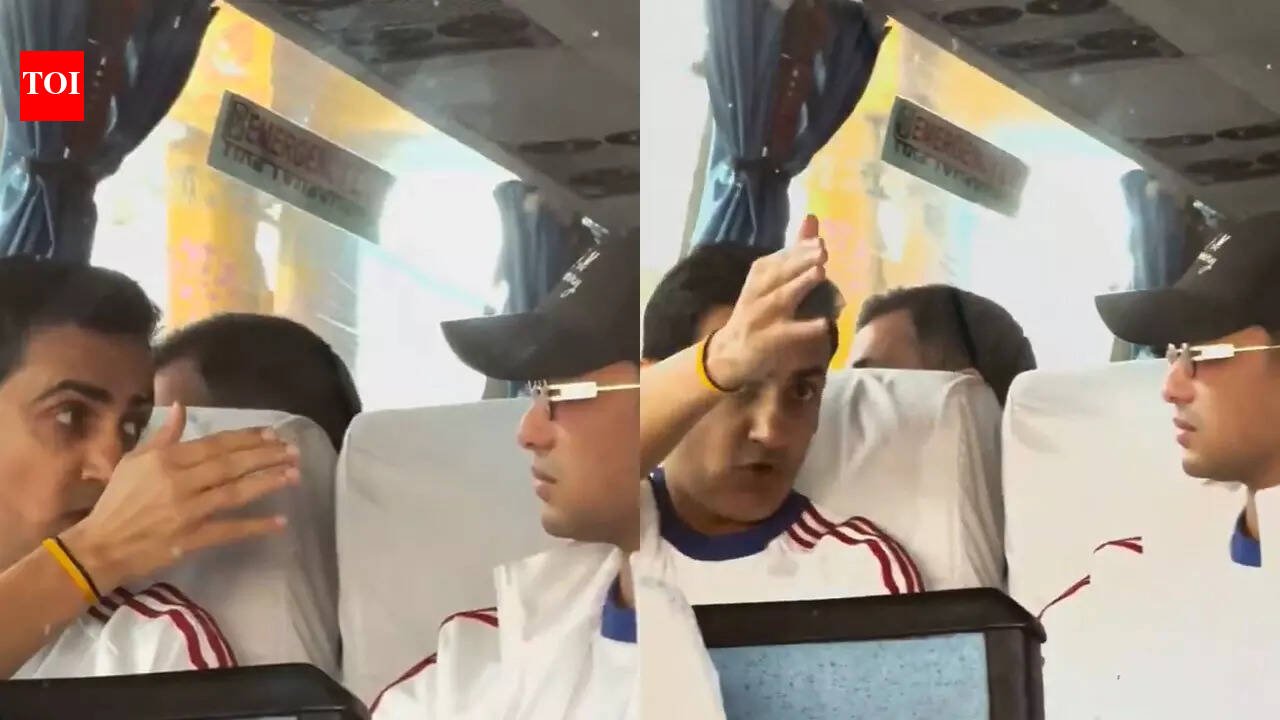 टीम बसमध्ये फॉर्म नसलेल्या अभिषेक शर्मासोबत गंभीर संवादात गौतम गंभीर – पहा | क्रिकेट बातम्या