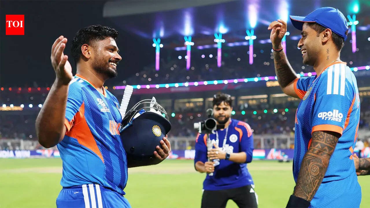 ‘रुलयेगा क्या पगले?’: सूर्यकुमार यादवला संजू सॅमसनचा ऑन कॅमेरा प्रतिसाद व्हायरल – पहा | क्रिकेट बातम्या