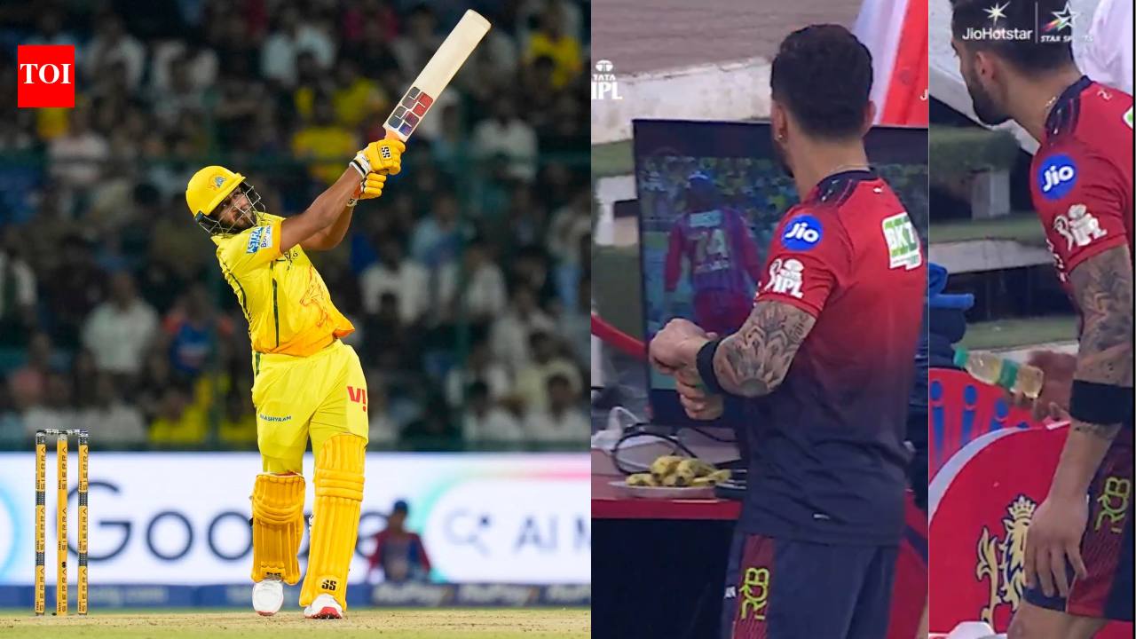 IPL 2026: उर्विल पटेलच्या चेंडूवर 13 धावा करताना विराट कोहली स्क्रीनवर चिकटलेला दिसला – पहा | क्रिकेट बातम्या