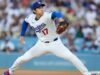 Shohei Ohtani थांबे जायंट्स, Dodgers स्लाइड