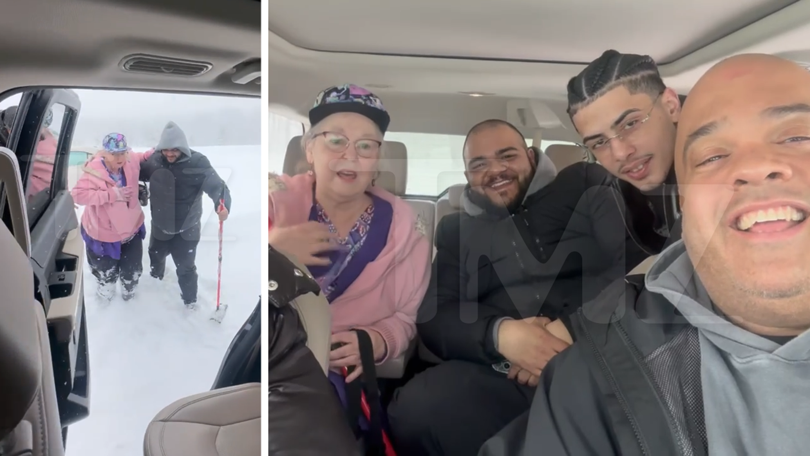 रॅपर JI द प्रिन्स ऑफ NY हिमवादळात अडकलेल्या एका नर्सला वाचवतो