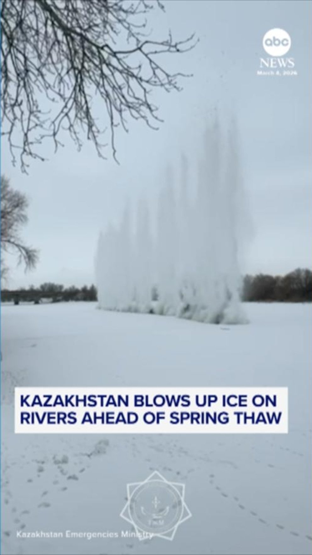 पहा: कझाकस्तानची डायनामाइट गोठलेली नदी