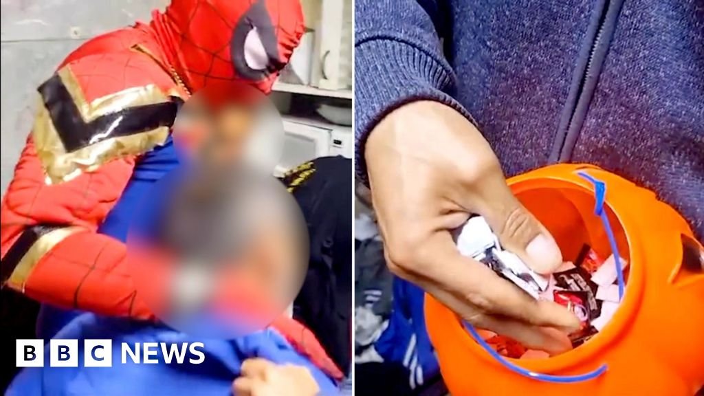 पोलिसांना ट्रिक-ऑर-ट्रीट बकेटमध्ये संशयित कोकेन सापडले