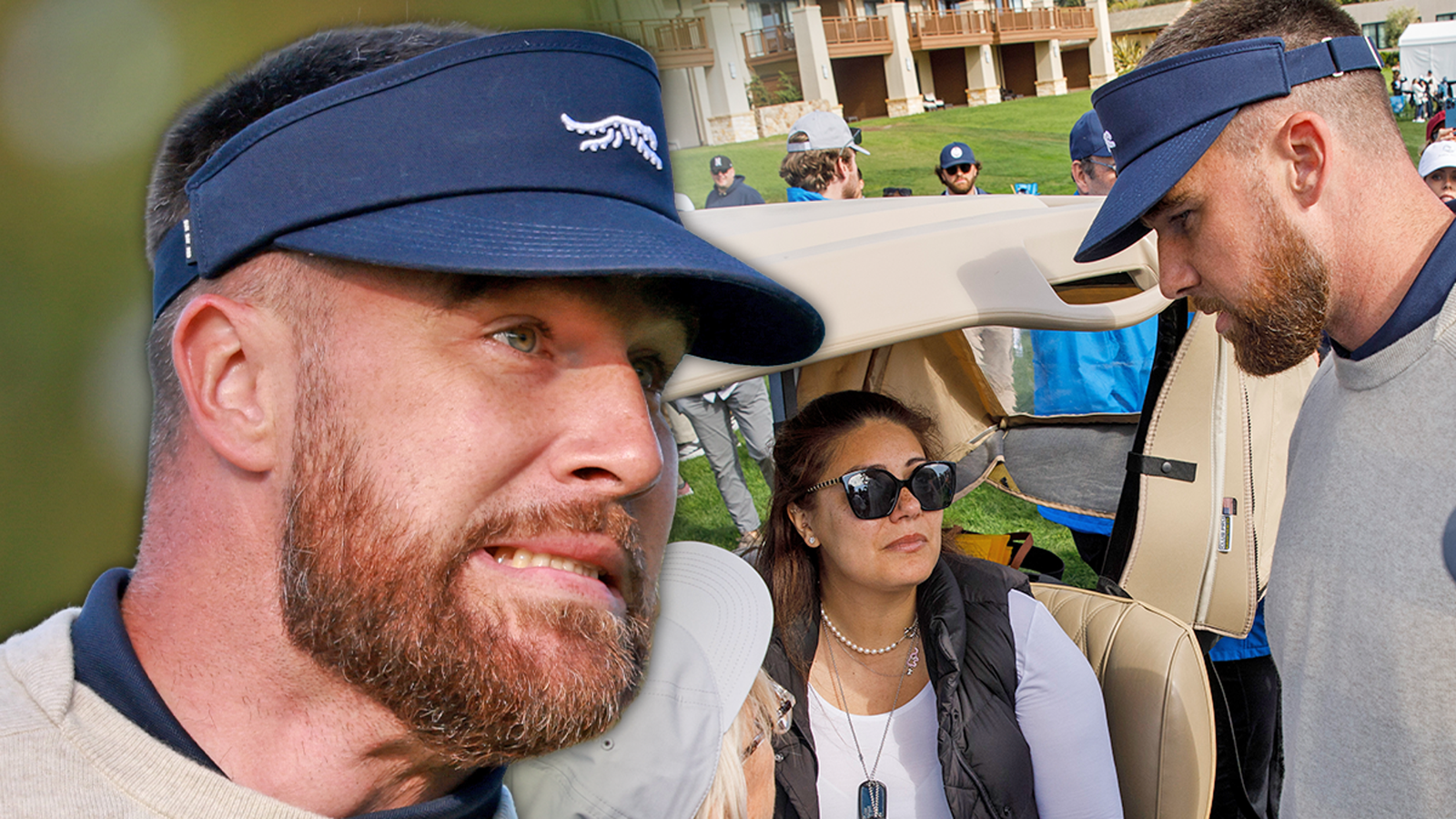 ट्रॅव्हिस केल्सने महिलेला गोल्फ बॉलने मारल्यानंतर त्याची तपासणी केली