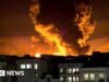 तेल शुद्धीकरण कारखान्यावर इस्रायली हल्ल्यानंतर तेहरानमध्ये भीषण आग