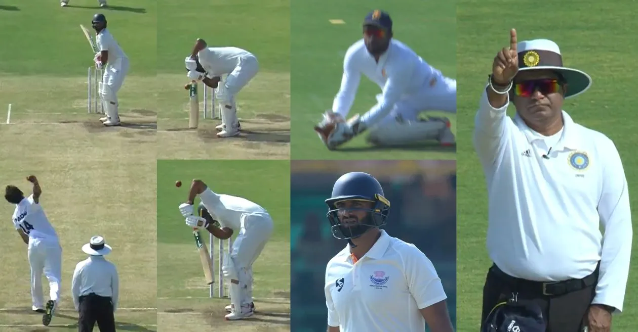 पहा: आकिब नबी 2026 च्या रणजी ट्रॉफी फायनलमध्ये असामान्य पद्धतीने प्रसिध कृष्णाकडे पडला