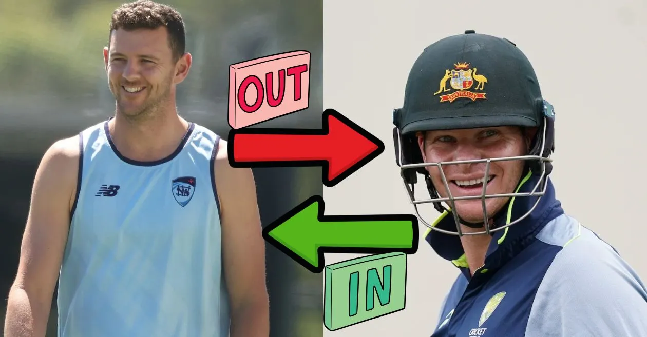 2026 च्या विश्व T20 विरुद्ध श्रीलंकेच्या लढतीपूर्वी ऑस्ट्रेलियाने स्टीव्ह स्मिथला जोश हेझलवूडच्या जागी निवडले.