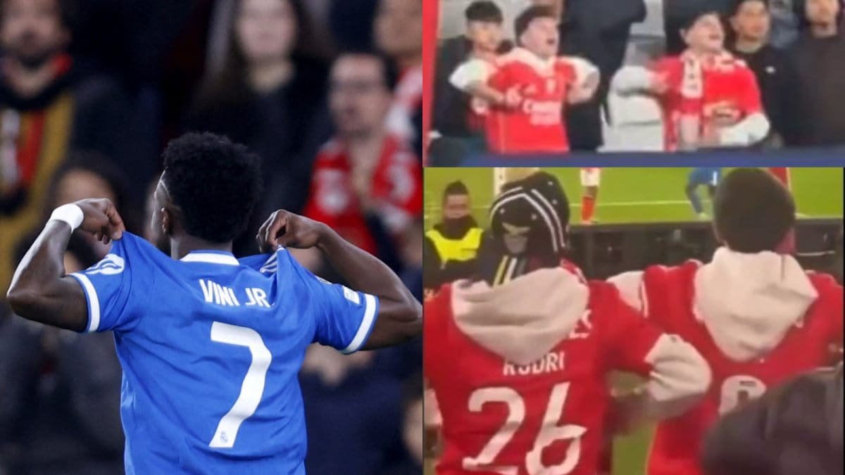 बेनफिका रिअल माद्रिदचा खेळाडू विनिसियस ज्युनियर यांच्याकडे कथित माकड हावभावांवर त्याच्या चाहत्यांची चौकशी करत आहे | पहा | फुटबॉल बातम्या