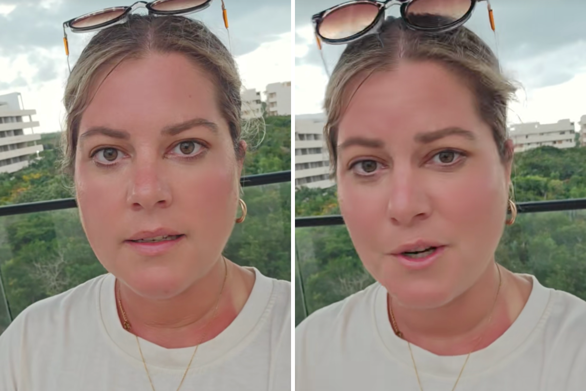 स्त्री मेक्सिकन सुट्टीचा आनंद घेते—प्रेक्षक चेतावणी देतात की तिने एक गंभीर धोका गमावला आहे