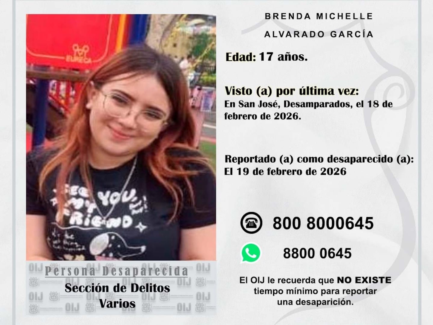 गूढ गायब: कुटुंब आणि OIJ ला 17 वर्षांची मुलगी शोधण्यात मदत करा