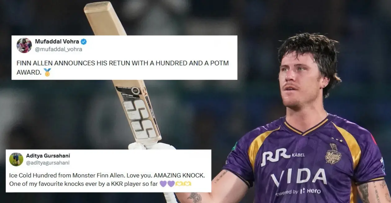 फिन ऍलनच्या स्फोटक शतकामुळे KKR ने IPL 2026 मध्ये DC वर वर्चस्व गाजवले