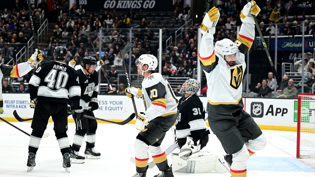 गोल्डन नाइट्सने तिसऱ्या कालावधीत पाच गोल करून किंग्सचा पराभव केला, पॅनारिनचे पदार्पण बिघडले