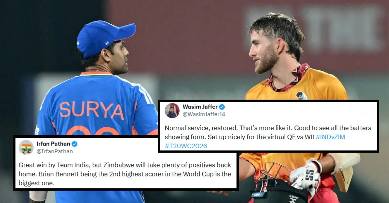 ब्रायन बेनेटच्या नाबाद 97 धावा असूनही भारताने T20 विश्वचषक 2026 उपांत्य फेरीच्या आशा जिवंत ठेवण्यासाठी झिम्बाब्वेवर मात केल्याने चाहते भडकले.