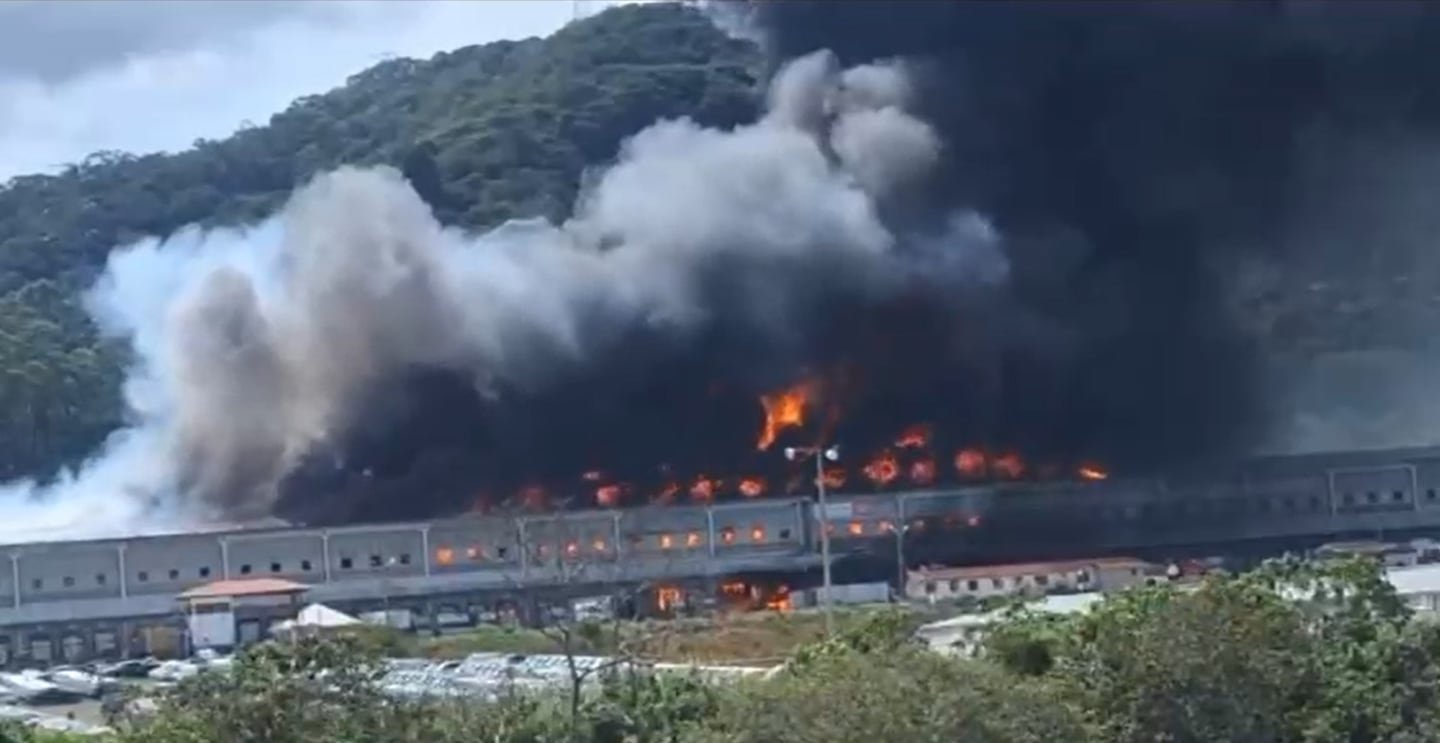 देशपाराडोसमधील एका विशाल गोदामातील नरकाचे प्रभावी व्हिडिओ