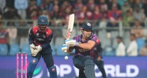 T20 विश्वचषक 2026: स्कॉटलंडच्या मुनसेला नेपाळविरुद्ध कोड उल्लंघन केल्याबद्दल डिमेरिट पॉइंट दिला.