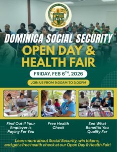घोषणा: डॉमिनिका सोशल सिक्युरिटी ओपन डे आणि हेल्थ फेअर