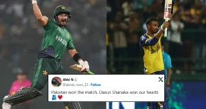 2026 च्या T20 विश्वचषकात पाकिस्तानचे उपांत्य फेरीचे स्वप्न संपल्याने साहिबजादाने फरहान दासुन शनाकाला पराभूत केल्याने चाहत्यांचा भडका उडाला.