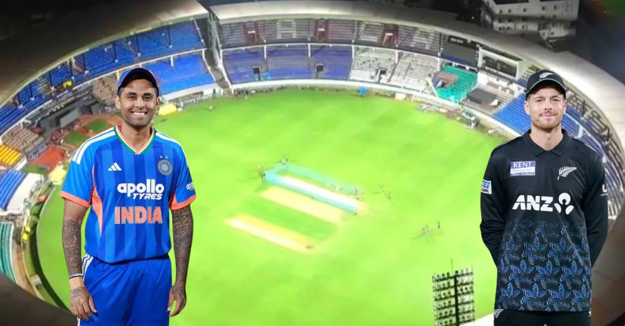 IND vs NZ: चौथ्या T20I साठी खेळपट्टीचा अहवाल, ACA-VDCA क्रिकेट स्टेडियमची आकडेवारी आणि रेकॉर्ड