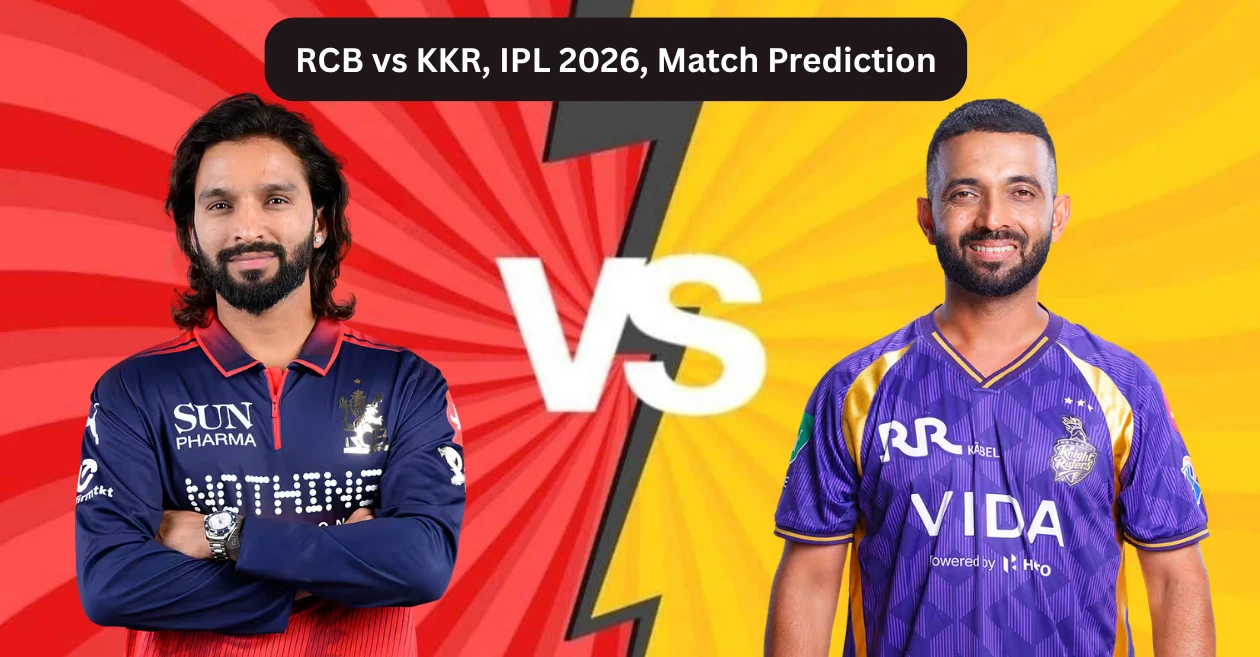 RCB vs KKR, IPL 2026, सामन्याचा अंदाज: रॉयल चॅलेंजर्स बंगलोर आणि कोलकाता नाईट रायडर्स यांच्यातील आजचा सामना कोण जिंकेल?