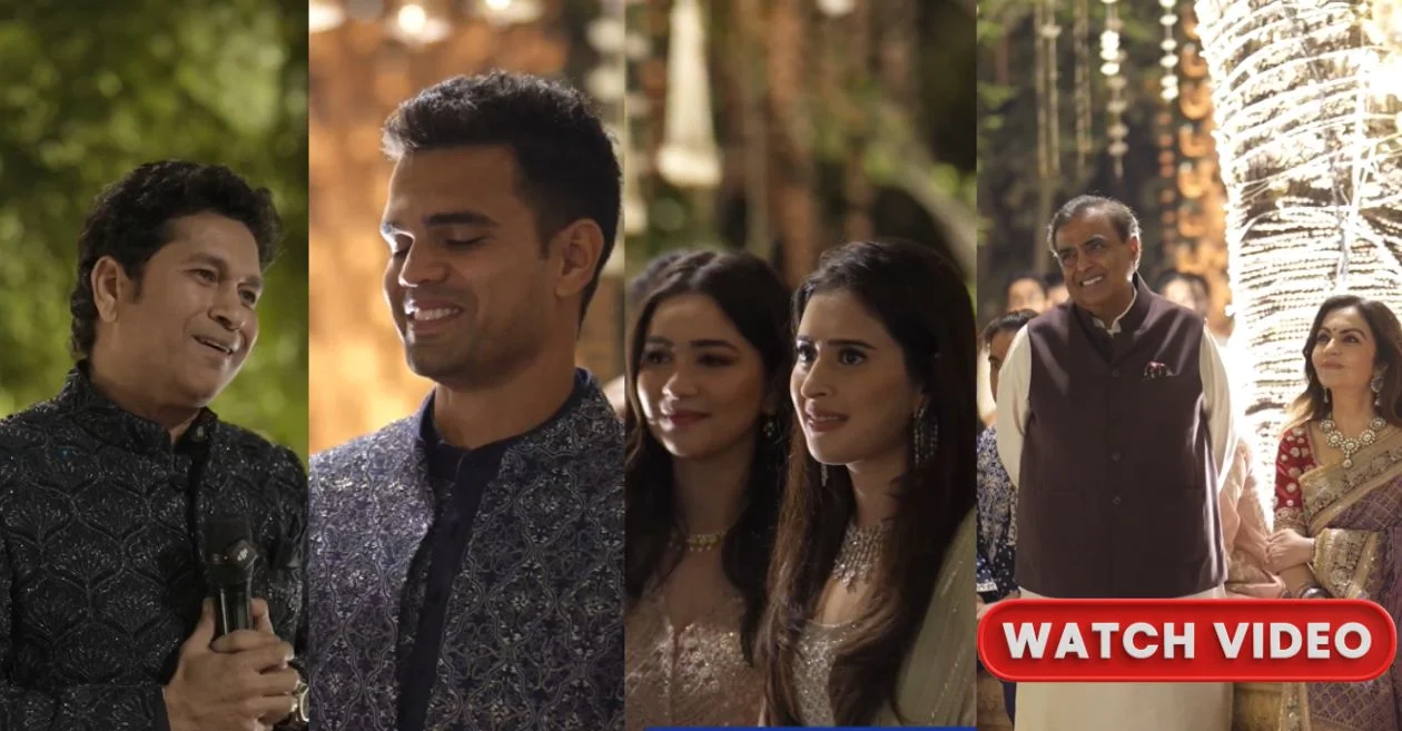 पहा: जामनगरमध्ये सानिया चंधोकसोबत प्री-वेडिंग फंक्शनमध्ये मुलगा अर्जुनसाठी सचिन तेंडुलकर भावूक झाला.