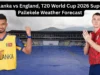 श्रीलंका विरुद्ध इंग्लंड, T20 विश्वचषक 2026 सुपर 8: पल्लेकेले हवामान अंदाज – पावसामुळे काही नुकसान होईल का?