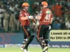 IPL इतिहासात सनरायझर्स हैदराबादसाठी टॉप 5 सर्वात कमी ऑलआऊट एकूण