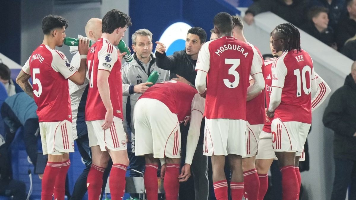 ब्राइटन विरुद्ध साकाचा एकमेव स्ट्राइक आर्सेनलला फॉरेस्ट होल्ड सिटीसह त्यांची आघाडी वाढविण्यात मदत करतो फुटबॉल बातम्या