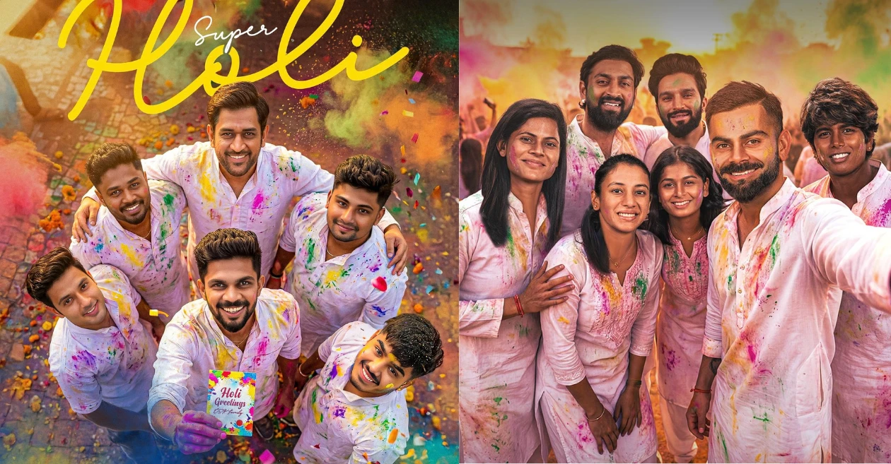 विराट कोहली, आयपीएल फ्रँचायझींनी चाहत्यांना होळीच्या शुभेच्छा दिल्या कारण क्रिकेट बंधू रंगांचा सण साजरा करतात