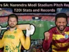 WI vs SA, T20 विश्वचषक 2026: नरेंद्र मोदी स्टेडियम खेळपट्टी अहवाल, T20I आकडेवारी आणि रेकॉर्ड