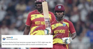 T20 विश्वचषक 2026 च्या लढतीत शेरफान रदरफोर्डने इंग्लंडविरुद्ध दंगल केली म्हणून चाहत्यांनी प्रतिक्रिया दिली