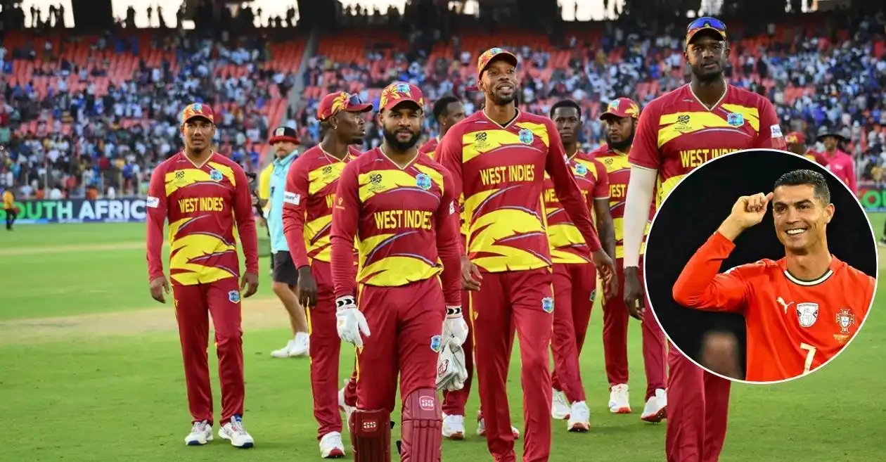 T20 विश्वचषकातून बाहेर पडल्यानंतर टीम इंडियात अडकल्याने वेस्ट इंडिजच्या फिरकीपटूने गंमतीने क्रिस्टियानो रोनाल्डोला मदतीसाठी बोलावले.