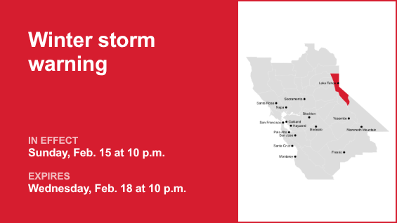ग्रेटर लेक टाहो क्षेत्रासाठी रविवार ते बुधवार हिवाळी वादळाची चेतावणी सक्रिय आहे – मर्क्युरी न्यूज
